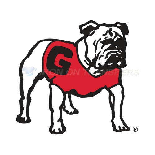 Georgia Bulldogs Logo T-shirts Iron On Transfers N4470 - Click Image to Close
